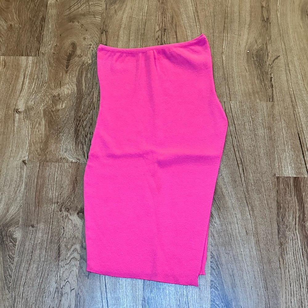 Asymmetrical Knit Tube Top